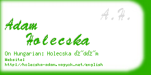 adam holecska business card